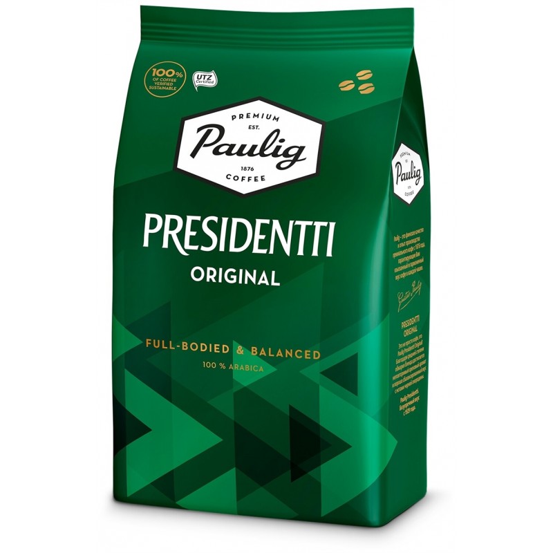 Кофе в зернах Paulig Presidentti Original,  1кг