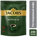 Кофе растворимый Jacobs Monarch, пакет, 240 г