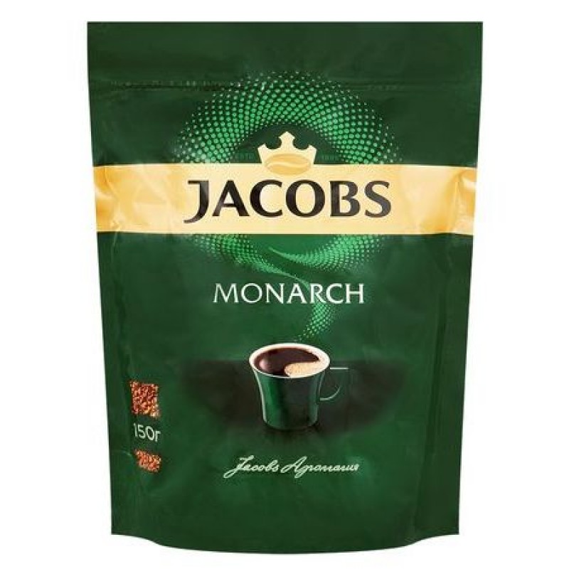 Кофе растворимый Jacobs Monarch, пакет, 150 г