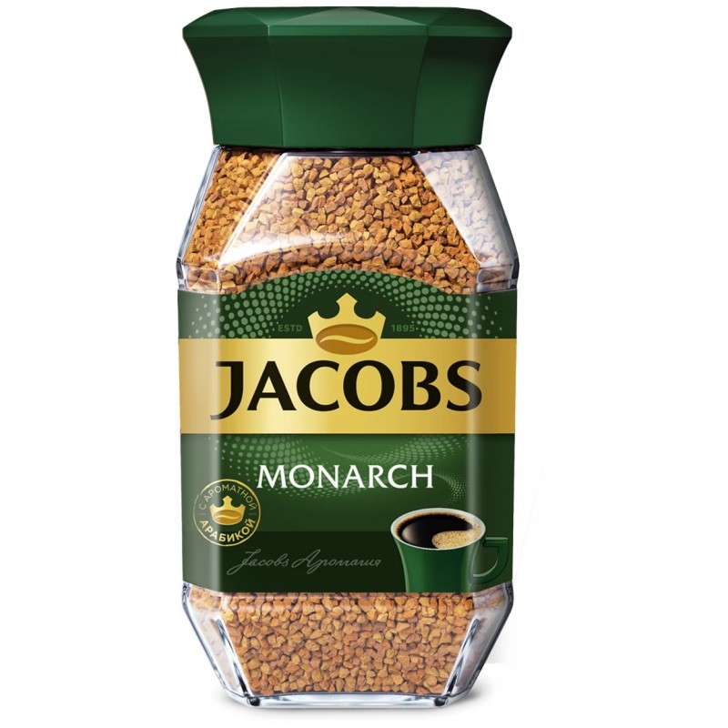 Кофе растворимый Jacobs Monarch, стеклянная банка, 95 г