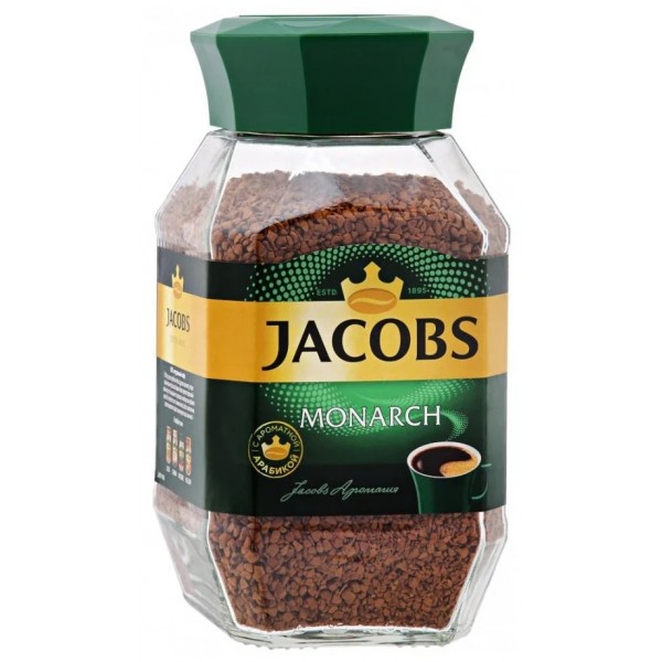 Кофе растворимый Jacobs Monarch, стеклянная банка, 270 г